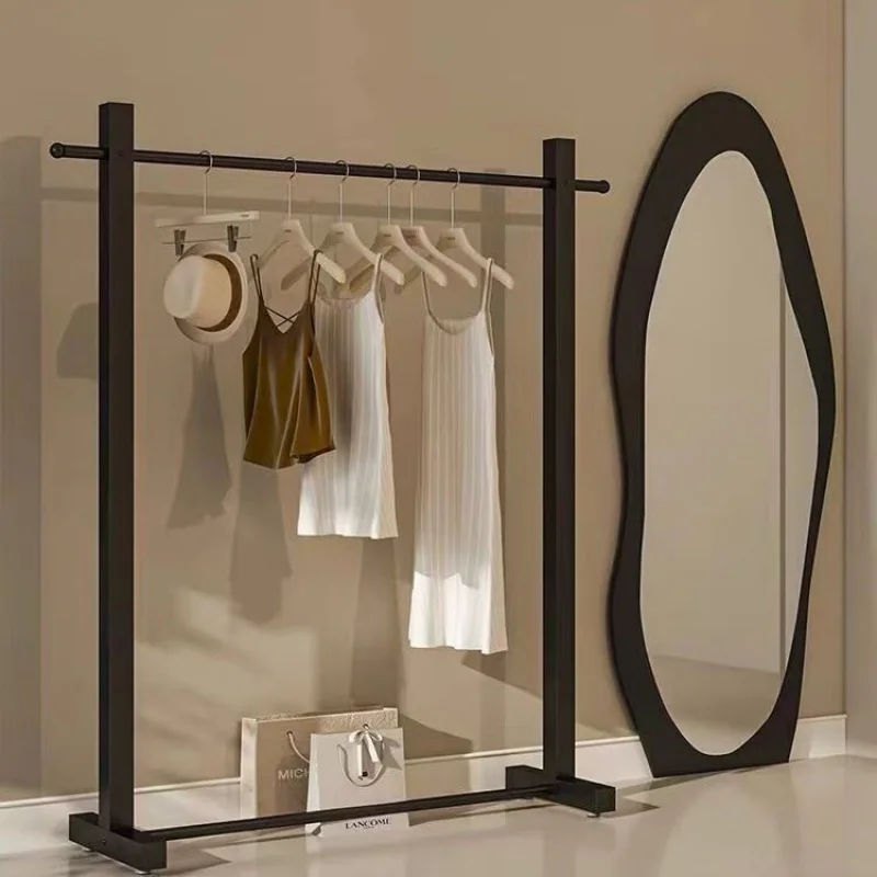 Custom. Black Clothing Store Display Stand Floor Simple Thickened Iron Clothes Rack Unisex Wear Shop Zhongdao Display Rack
Custom. Black Clothing Store Display Stand Floor Simple Thickened Iron Clothes Rack Unisex Wear Shop Zhongdao Display Rack