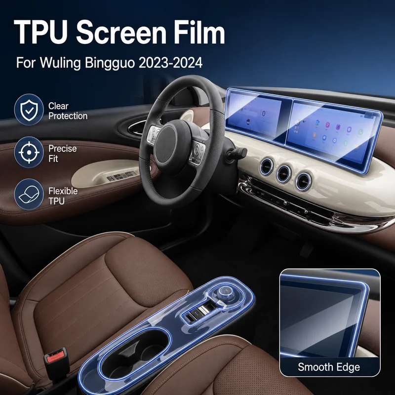 TPU Protection Film For Wuling Bingguo 2023-2024 Navigation Screen and Gear Shift Interior, Replacement Parts, Car Accessories
TPU Protection Film For Wuling Bingguo 2023-2024 Navigation Screen and Gear Shift Interior, Replacement Parts, Car Accessories