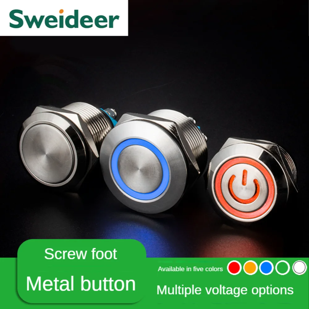 Metal Button Momentary Latching Mini Car Pc Motorcycle Waterproof on Off Switches16/19/22mm Screw Type for Start Stop Power Push
Metal Button Momentary Latching Mini Car Pc Motorcycle Waterproof on Off Switches16/19/22mm Screw Type for Start Stop Power Push