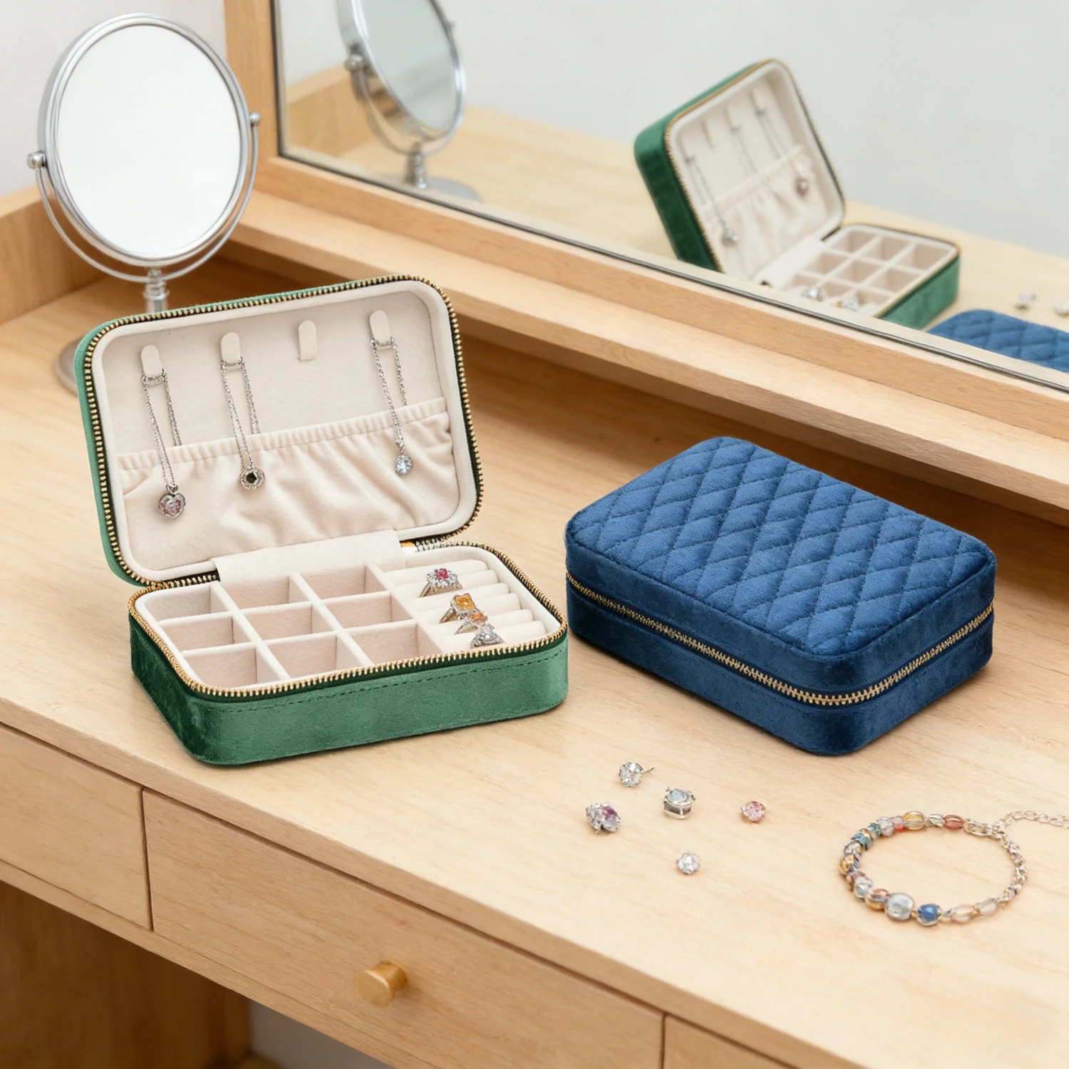 Large Capacity Jewelry Case Portable Zipper Pouch Organizer for Rings Earrings Bracelet Watch Makeup Cosmetic Storage Box
Large Capacity Jewelry Case Portable Zipper Pouch Organizer for Rings Earrings Bracelet Watch Makeup Cosmetic Storage Box