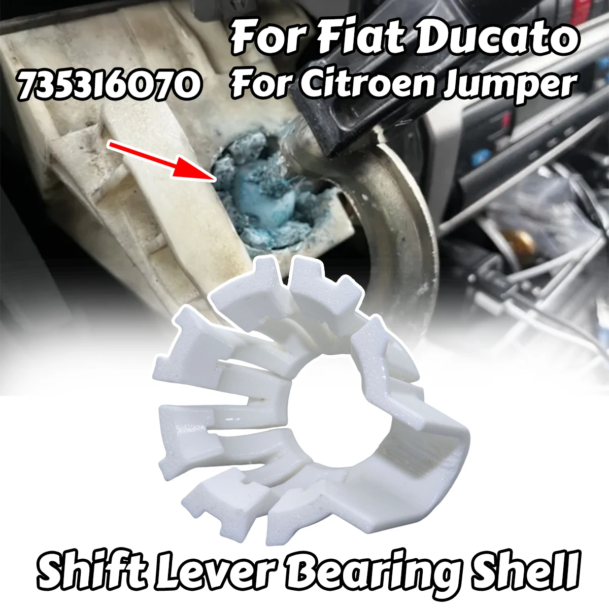 Gear Linkage Selector Bushing Shifter Bearing Shell Gearstick Lever Rod bush For Citroen Jumper 2 250 3 290 2007-2018 Fiat Qubo
Gear Linkage Selector Bushing Shifter Bearing Shell Gearstick Lever Rod bush For Citroen Jumper 2 250 3 290 2007-2018 Fiat Qubo