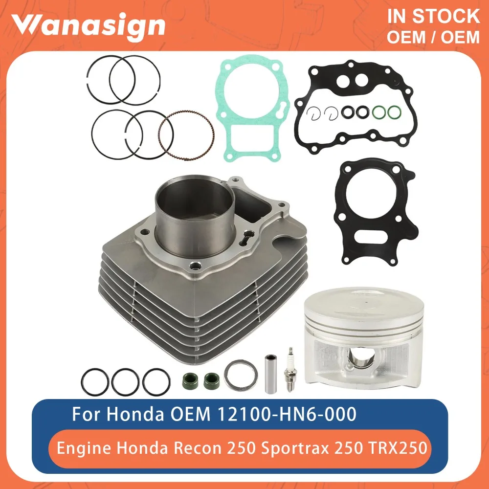 Motorcycle Engine Cylinder 68.5mm Piston Gasket Top End Kit For Honda Recon Sportrax 250cc TRX250 02-22 12191HM8000 13011HM8003
Motorcycle Engine Cylinder 68.5mm Piston Gasket Top End Kit For Honda Recon Sportrax 250cc TRX250 02-22 12191HM8000 13011HM8003