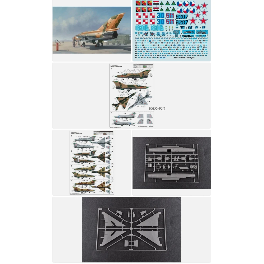 Trumpeter 02863 1:48 Scale MiG-21MF Mig21 Mig-21 Fighter Plane Jet Aircraft Plastic Assembly Model Building Kit
Trumpeter 02863 1:48 Scale MiG-21MF Mig21 Mig-21 Fighter Plane Jet Aircraft Plastic Assembly Model Building Kit