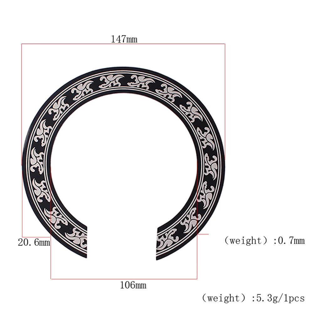 3 Pcs Round Flower Decorations Guitar Rosette Accessories Sticker Sound Hole Acoustic PVC
3 Pcs Round Flower Decorations Guitar Rosette Accessories Sticker Sound Hole Acoustic PVC