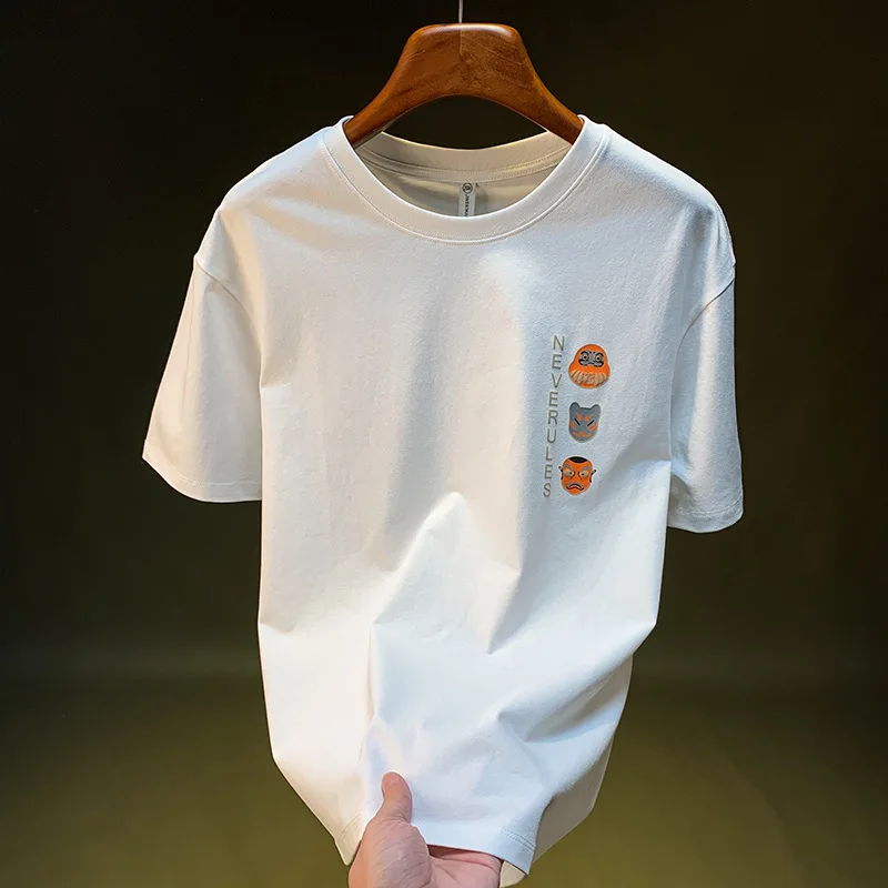 Chinese style printed short sleeved T-shirt for men's summer new half sleeved trendy top thin casual men's clothing
Chinese style printed short sleeved T-shirt for men's summer new half sleeved trendy top thin casual men's clothing