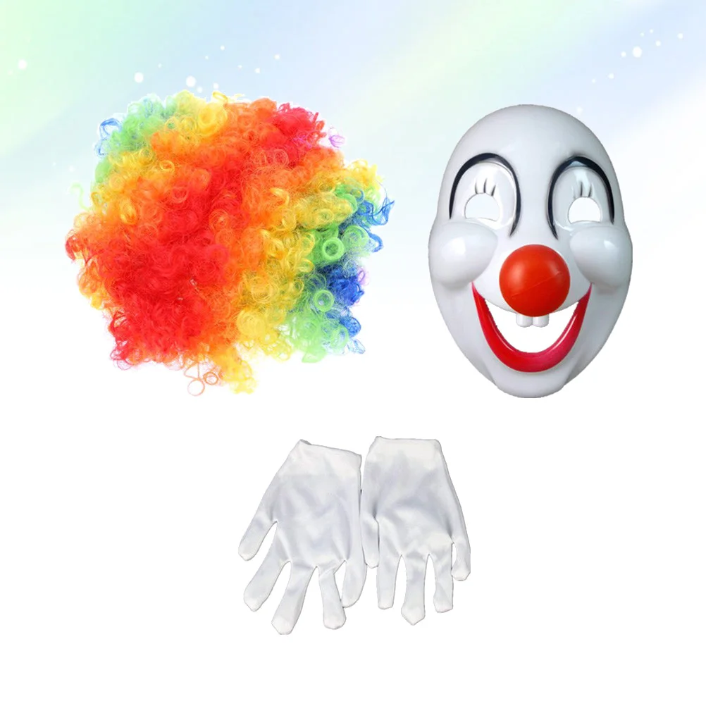 3pcs Clown Outfits Set Colorful Mask Gloves Suit Pants Cosplay Party Men Women Carnival Stage Halloween Costume
3pcs Clown Outfits Set Colorful Mask Gloves Suit Pants Cosplay Party Men Women Carnival Stage Halloween Costume