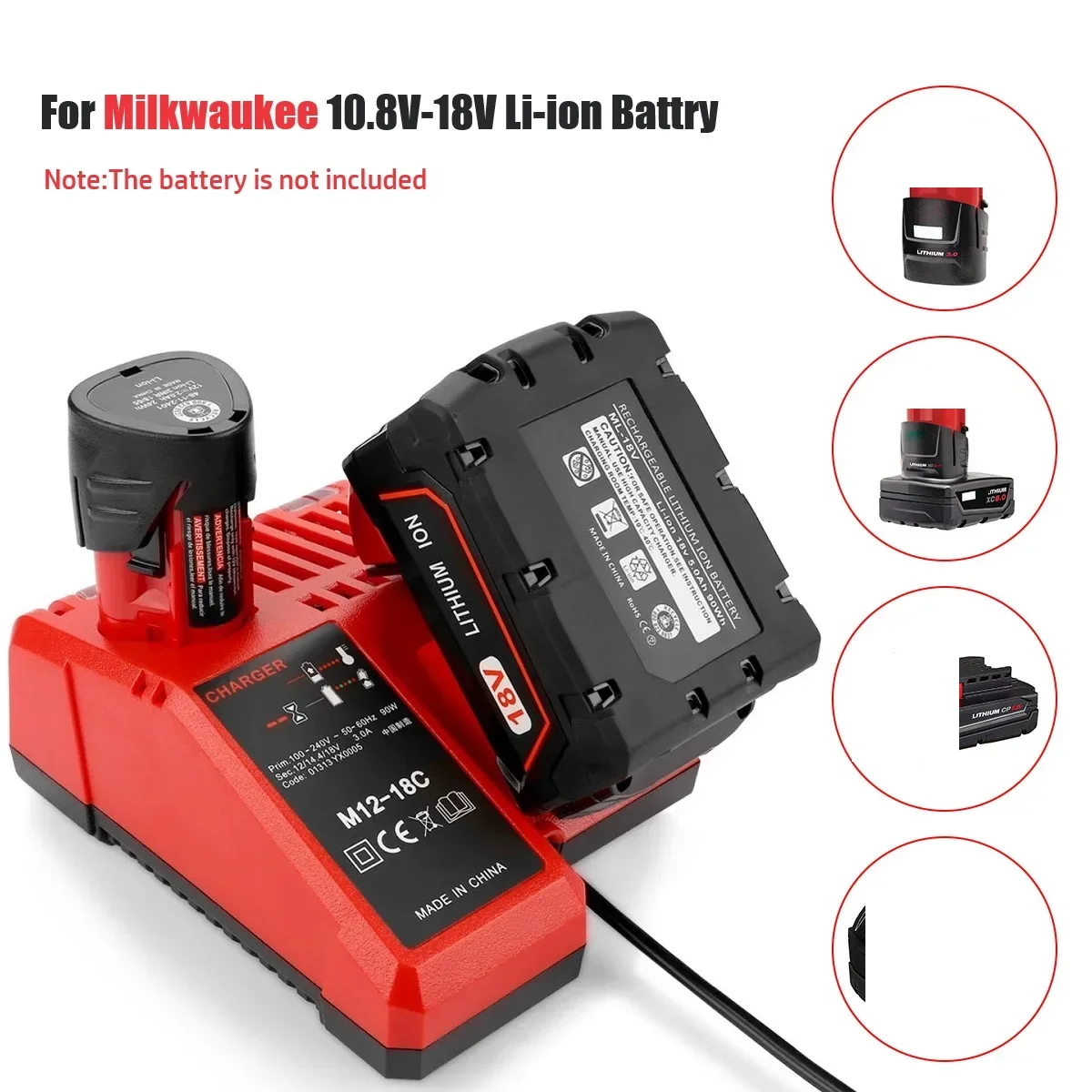 M12-18C//N14-18C, одинарный/двойной порт, 3A, 12 В, 14 В, 18 В, быстрое литий-ионное зарядное устройство, подходит для многонапряжного литий-ионного аккумулятора Milwaukee M12 M18
M12-18C//N14-18C, одинарный/двойной порт, 3A, 12 В, 14 В, 18 В, быстрое литий-ионное зарядное устройство, подходит для многонапряжного литий-ионного аккумулятора Milwaukee M12 M18