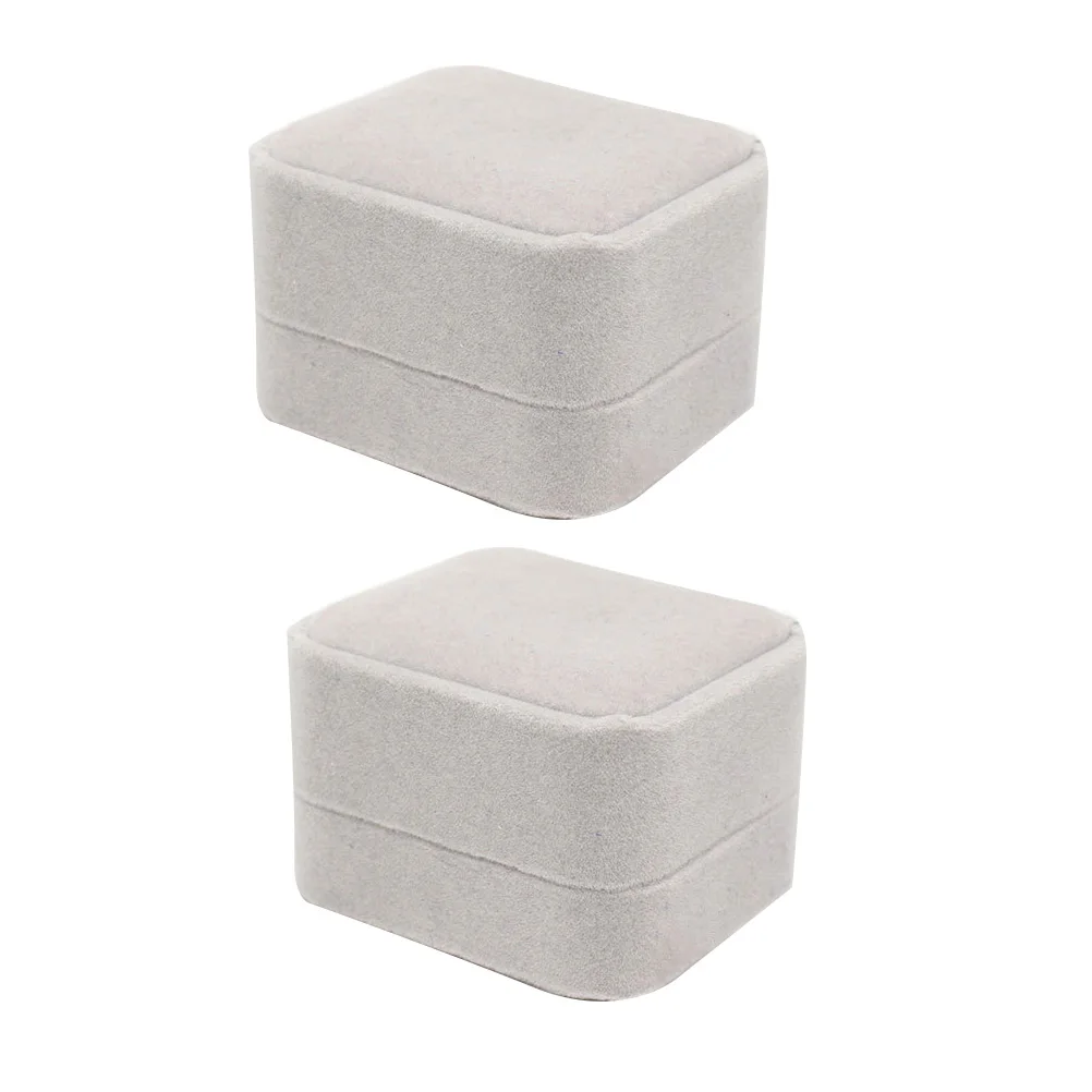 2 Pcs Ring Case Simple Practical Jewelry Box Vintage Style Storage Dust-proof Wedding Party Engagement
2 Pcs Ring Case Simple Practical Jewelry Box Vintage Style Storage Dust-proof Wedding Party Engagement