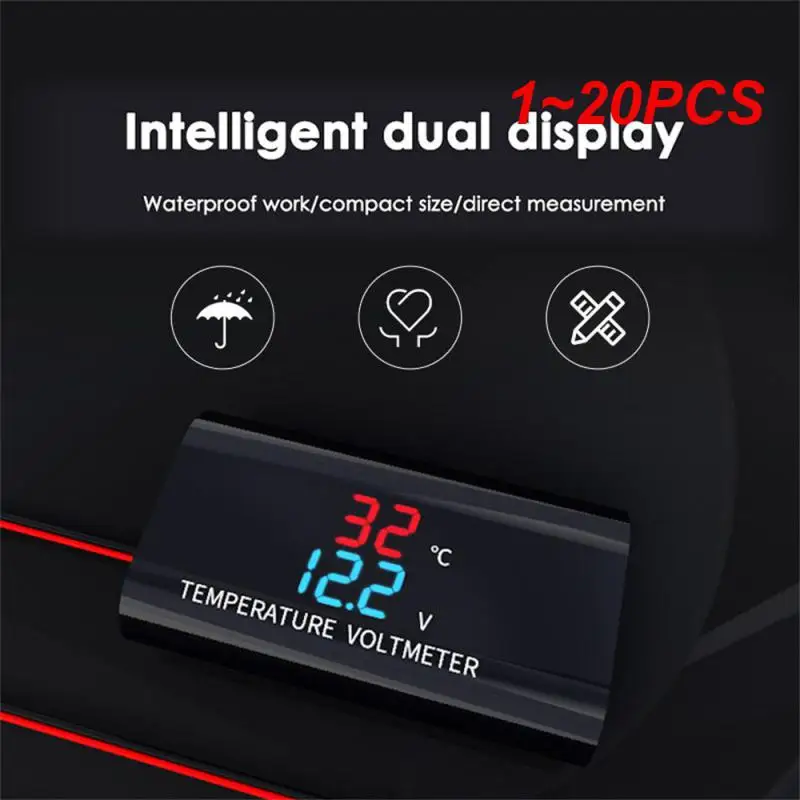 1~20PCS Voltmeter And Thermometer Multifunction Digital Thermometer Voltmeter Dc 8-18v Temperature Voltmeter Led Display
1~20PCS Voltmeter And Thermometer Multifunction Digital Thermometer Voltmeter Dc 8-18v Temperature Voltmeter Led Display