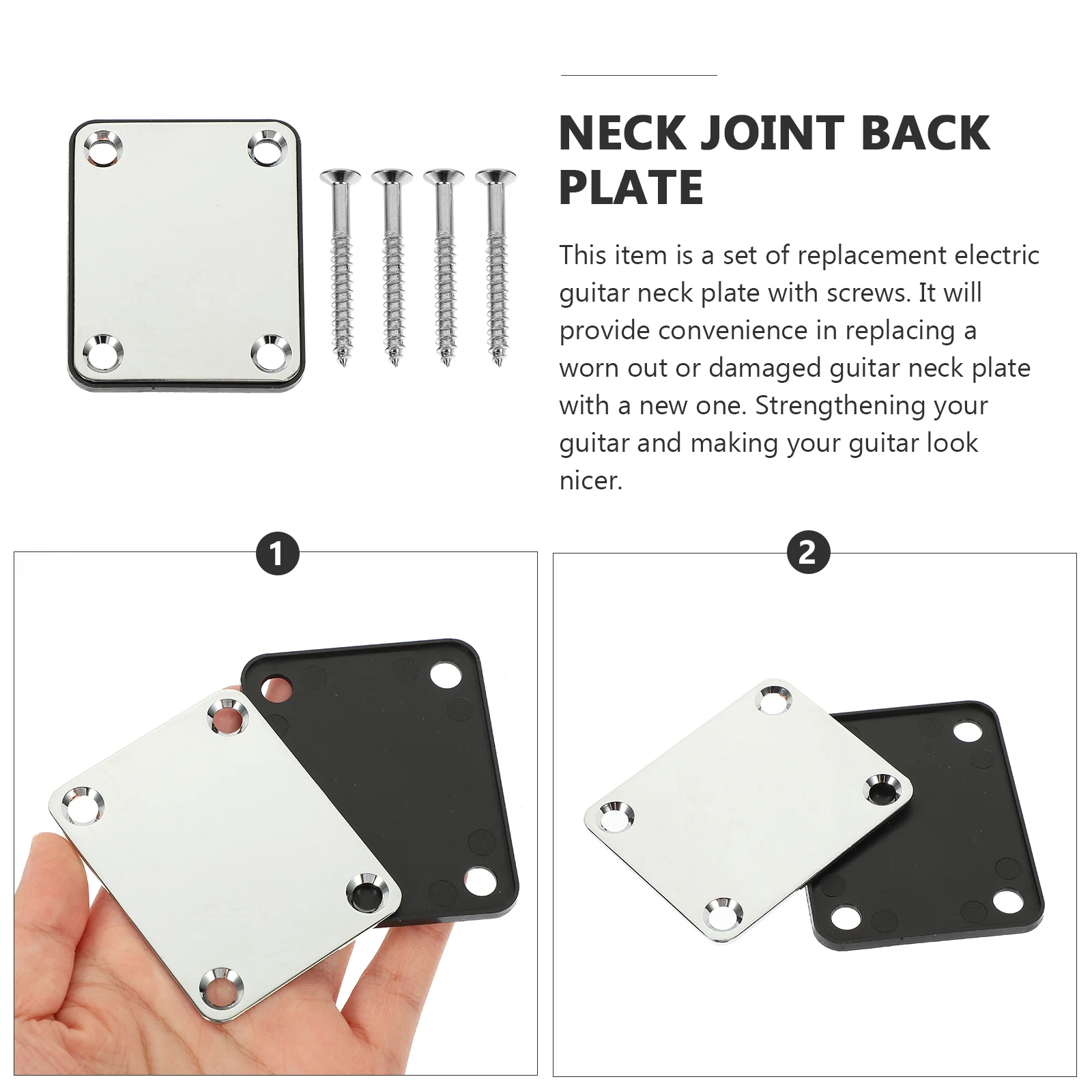 1 set 1 Set Plates Replacement Electric Plate With Screws Metal Neck Reinforcement Board For Bass Guitar Accessories Replacement
1 set 1 Set Plates Replacement Electric Plate With Screws Metal Neck Reinforcement Board For Bass Guitar Accessories Replacement