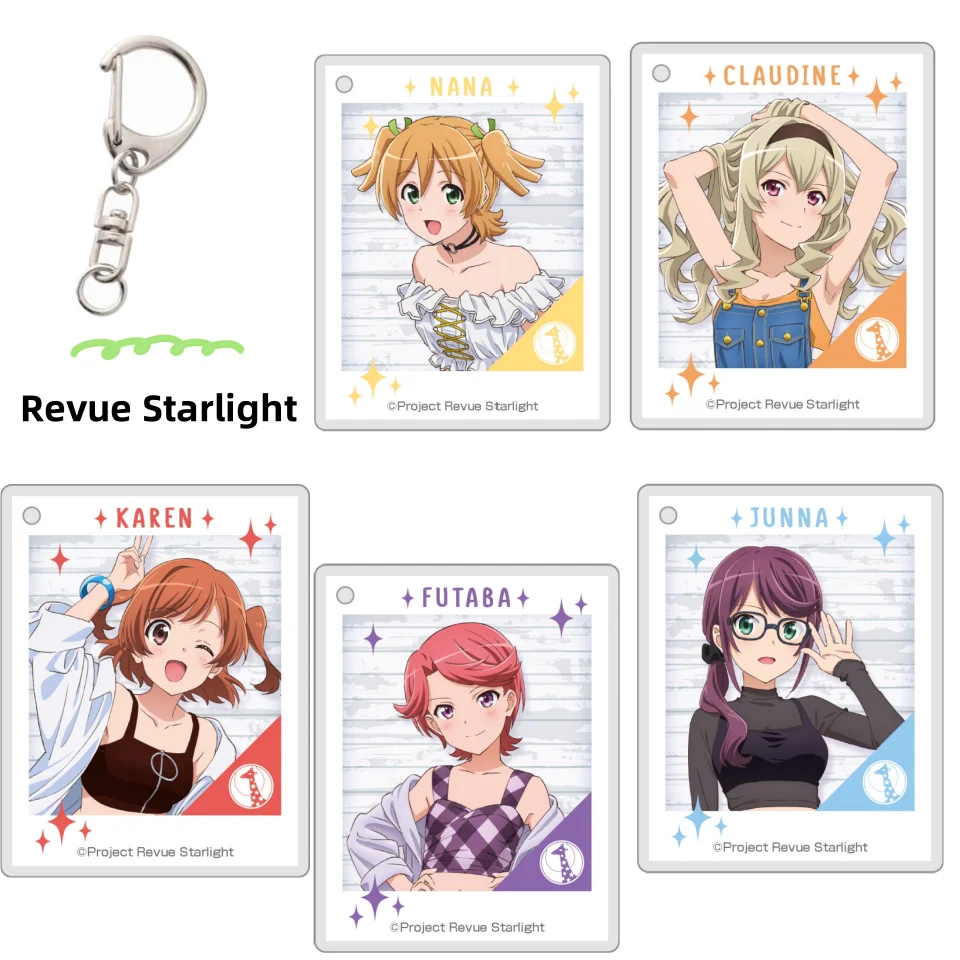 Anime Revue Starlight Acrylic keychain Cartoon decoration Student schoolbag pendant Cute Accessory gifts 6cm
Anime Revue Starlight Acrylic keychain Cartoon decoration Student schoolbag pendant Cute Accessory gifts 6cm
