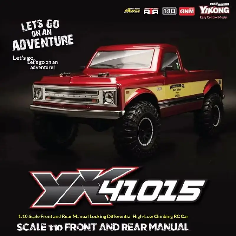 YIKONG 1/10 Yk41015 Rc Car Simulation Remote-Controlled Electric Four-Wheel Drive Climbing Off-Road Vehicle Model Boy Gift
YIKONG 1/10 Yk41015 Rc Car Simulation Remote-Controlled Electric Four-Wheel Drive Climbing Off-Road Vehicle Model Boy Gift