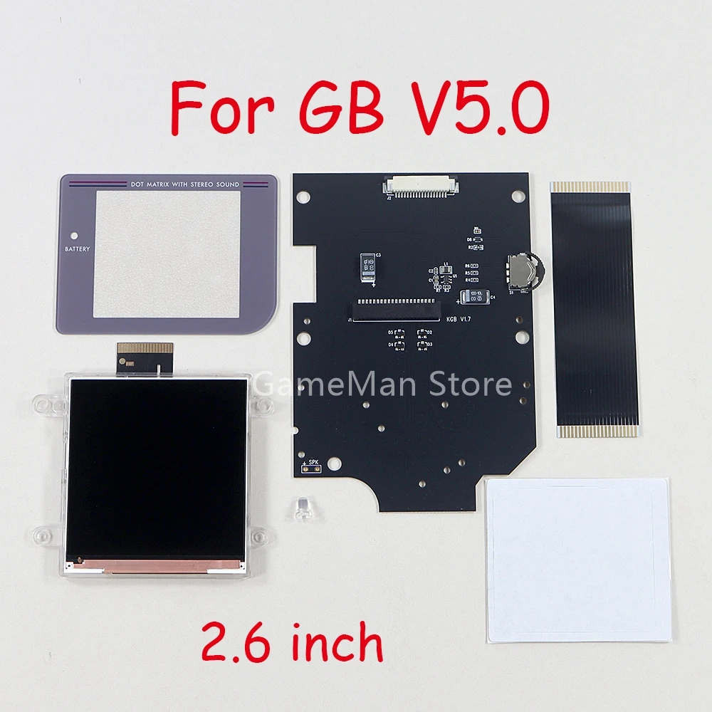 1set Replacement 2.6inch IPS Screen For GB GameBoy V5.0 Backlight Highlight Brightness Screen Kits
1set Replacement 2.6inch IPS Screen For GB GameBoy V5.0 Backlight Highlight Brightness Screen Kits