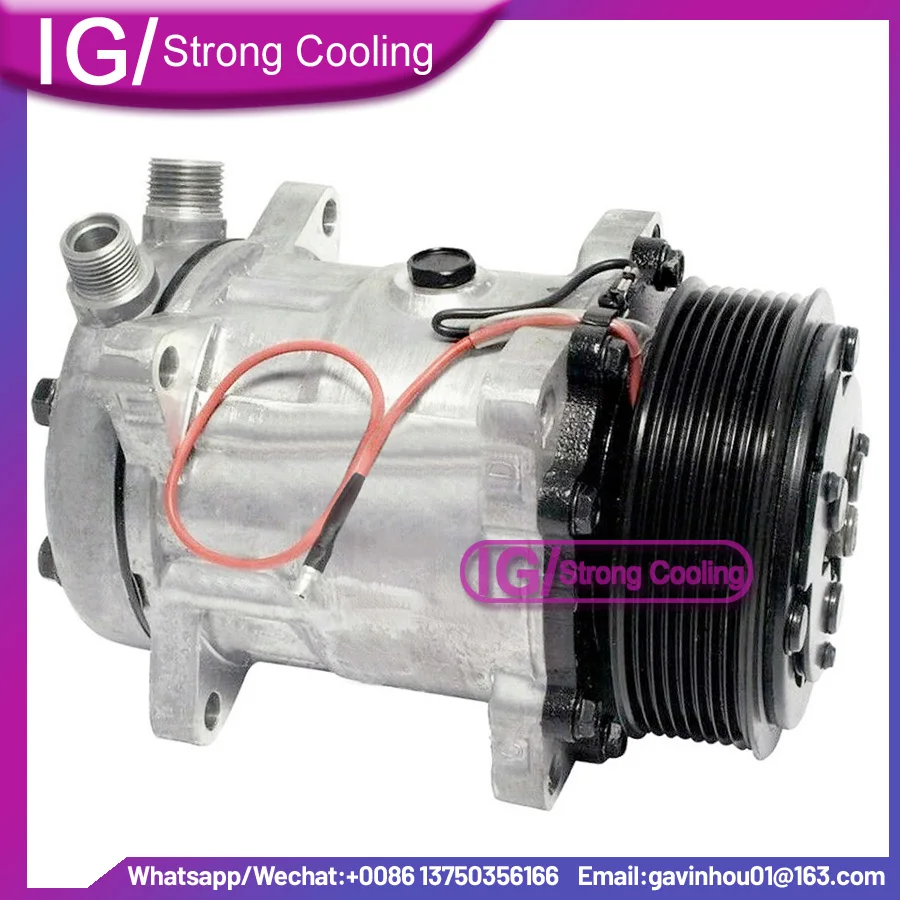 For 508 AC Compressor SD508 Sanden Style 12Volt 24V 8Groove 955019 204867 5512615 6512615 7512615 967070 2006629 2010075 2010188
For 508 AC Compressor SD508 Sanden Style 12Volt 24V 8Groove 955019 204867 5512615 6512615 7512615 967070 2006629 2010075 2010188