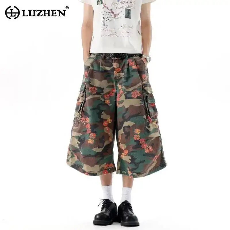 LUZHEN 2026 Summer New Colorful Camouflage Printed Loose Straight Cropped Trousers Men Trendy Multi Pockets Casual Pants JY7424
LUZHEN 2026 Summer New Colorful Camouflage Printed Loose Straight Cropped Trousers Men Trendy Multi Pockets Casual Pants JY7424