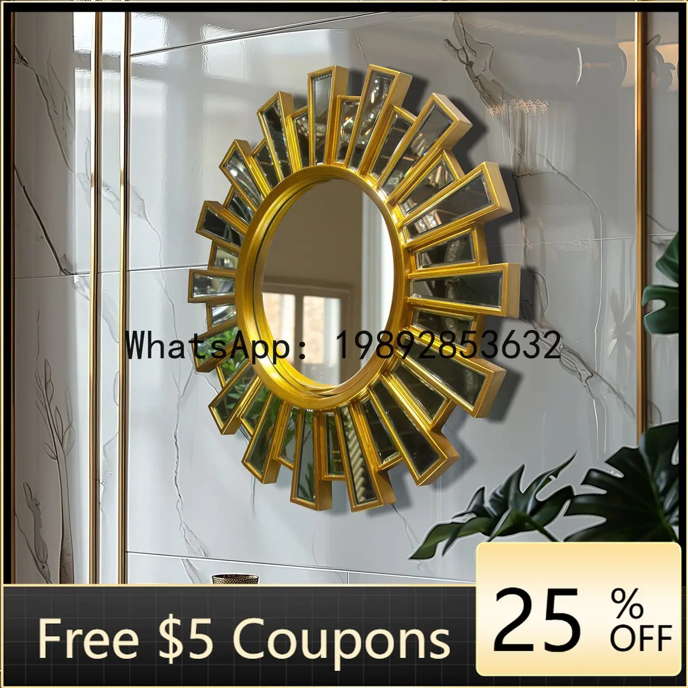 Z4 Restaurant Fireplace Decorative Mirror Entrance Bathroom Mirror Wall-Mounted Mirror
Z4 Restaurant Fireplace Decorative Mirror Entrance Bathroom Mirror Wall-Mounted Mirror