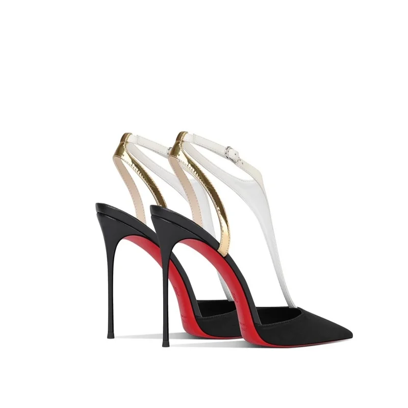 Spring and summer pointed paint belt Suede single shoes thin high-heeled banquet dress large size small size women's sandals
Spring and summer pointed paint belt Suede single shoes thin high-heeled banquet dress large size small size women's sandals