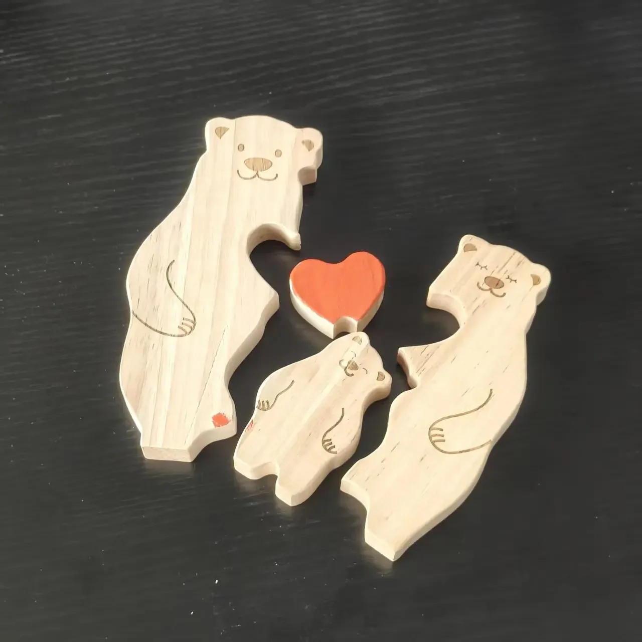 Custom Bear Shaped Wooden Family Art Puzzle - Personalized Carving Unique Home Decor Trendy Gift for Family Members
Custom Bear Shaped Wooden Family Art Puzzle - Personalized Carving Unique Home Decor Trendy Gift for Family Members