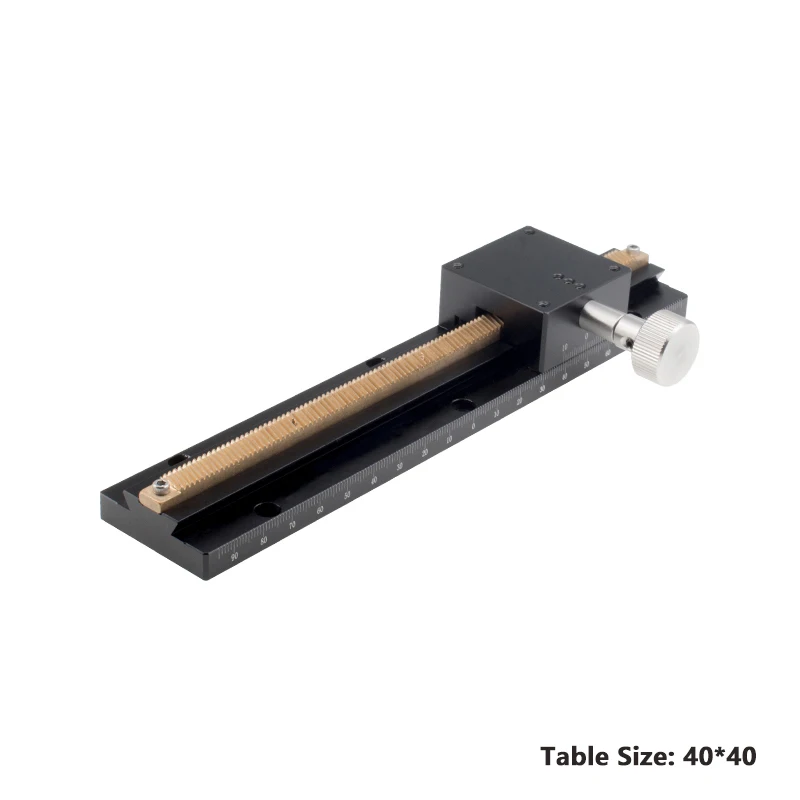 PT-DN25 Long Travel Dovetail Groove Gear Rack Slide Fine Adjustment Manual Linear Stage
PT-DN25 Long Travel Dovetail Groove Gear Rack Slide Fine Adjustment Manual Linear Stage