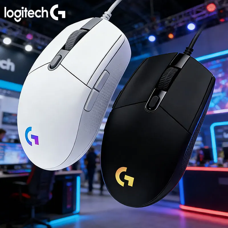 Logitech G203 Anti-Slip Gaming Mouse Wired Ergonomic High DPI Multi-Level Adjustment Suitable for eSports and Home Use