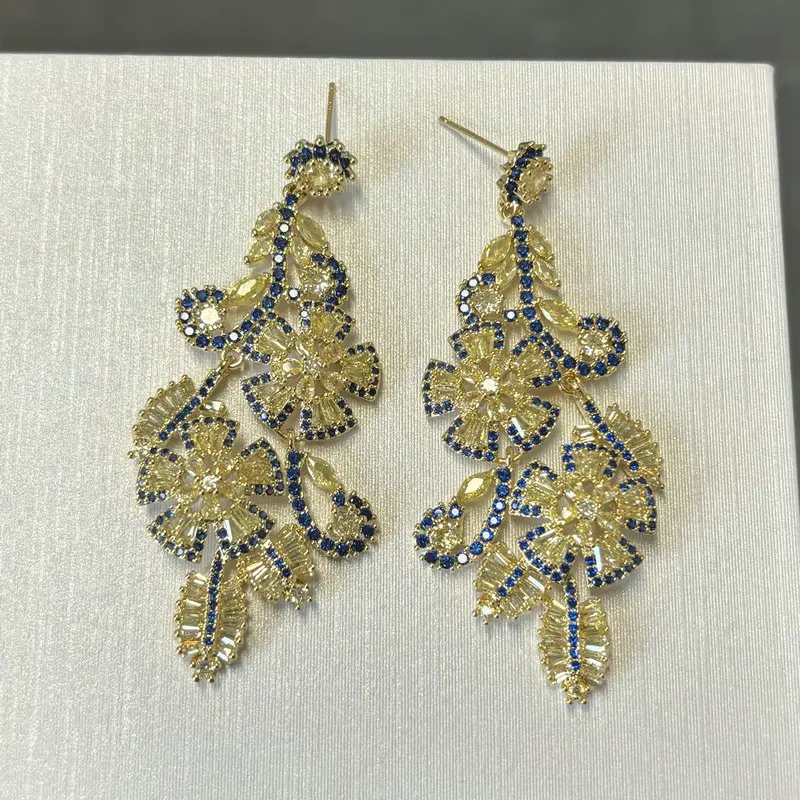 Bilincolor Fashion Cubic Zirconia Yellow Flower Earring for Women Wedding Bridal
Bilincolor Fashion Cubic Zirconia Yellow Flower Earring for Women Wedding Bridal