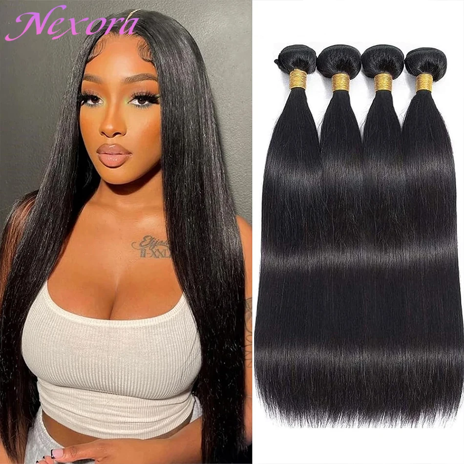 Nexora 4Pcs 30 Inch Brazilian Straight Human Hair Bundles 14A Raw Remy Unprocessed Virgin Hair Weave Extensions For Black Women
Nexora 4Pcs 30 Inch Brazilian Straight Human Hair Bundles 14A Raw Remy Unprocessed Virgin Hair Weave Extensions For Black Women