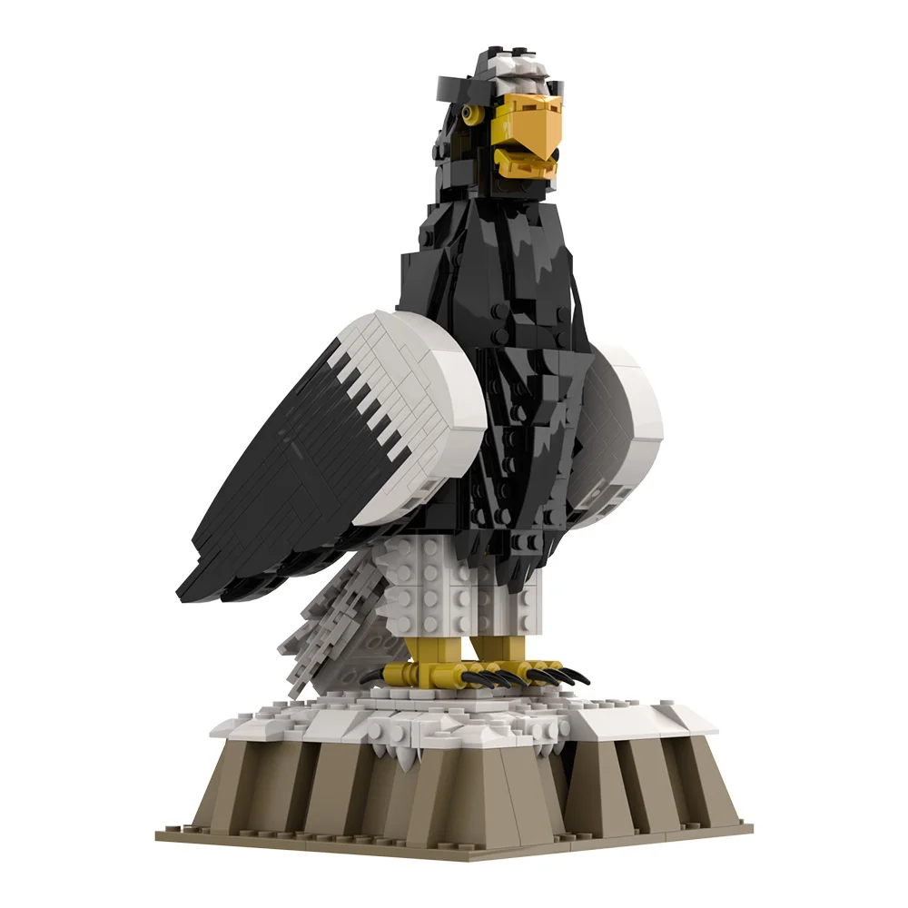 MOC Steller's Sea Eagle Building Blocks Steller's Sea Eagle Bricks Black and White Eagle Assembly Educational Toys Kids Gifts
MOC Steller's Sea Eagle Building Blocks Steller's Sea Eagle Bricks Black and White Eagle Assembly Educational Toys Kids Gifts