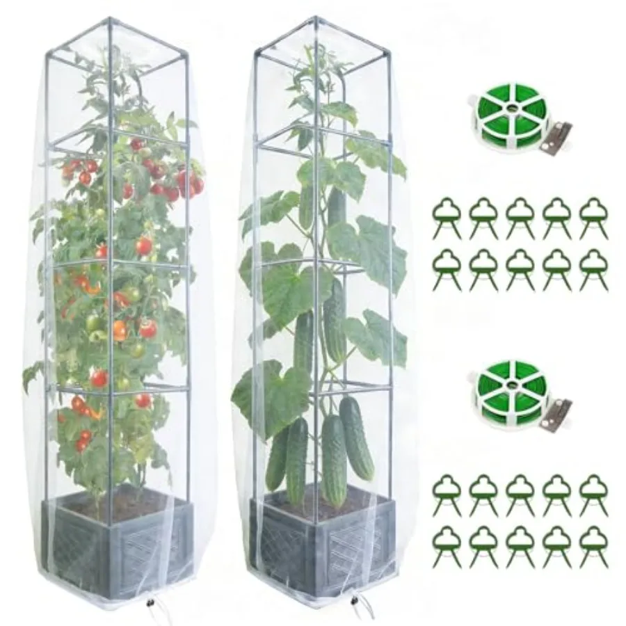 Tomato Planter Pot with Trellis for Patio Deck, 55" Raised Garden Bed Boxes Outdoor Self Watering Tomato Growing Kit Pots for G
Tomato Planter Pot with Trellis for Patio Deck, 55" Raised Garden Bed Boxes Outdoor Self Watering Tomato Growing Kit Pots for G