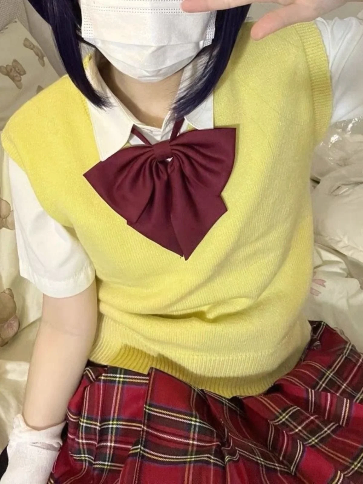 Full Set School Uniform Cosplay Costume for Women Short Sleeve V-Neck Sweater Skirt Set High Waist Elastic Middle Thickness S...
Full Set School Uniform Cosplay Costume for Women Short Sleeve V-Neck Sweater Skirt Set High Waist Elastic Middle Thickness S...