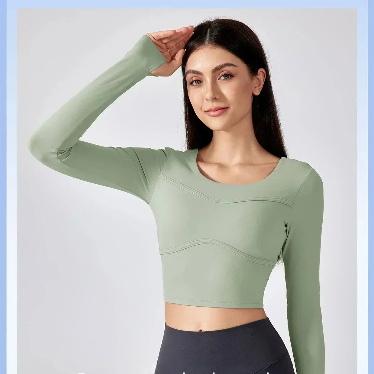 Lemon Women Cropped Long-Sleeve Shirt for Women Fixed Cup Padded Thumb Holes Riding Pilaties Running Dancing Gym Exercise Top
Lemon Women Cropped Long-Sleeve Shirt for Women Fixed Cup Padded Thumb Holes Riding Pilaties Running Dancing Gym Exercise Top