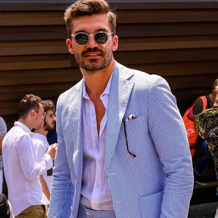 Modern Men's Slim Fit Suit Lapel Single Breasted Wedding Men Suits 2 Pieces Blazer Pant for Wedding Business Party Customized
Modern Men's Slim Fit Suit Lapel Single Breasted Wedding Men Suits 2 Pieces Blazer Pant for Wedding Business Party Customized