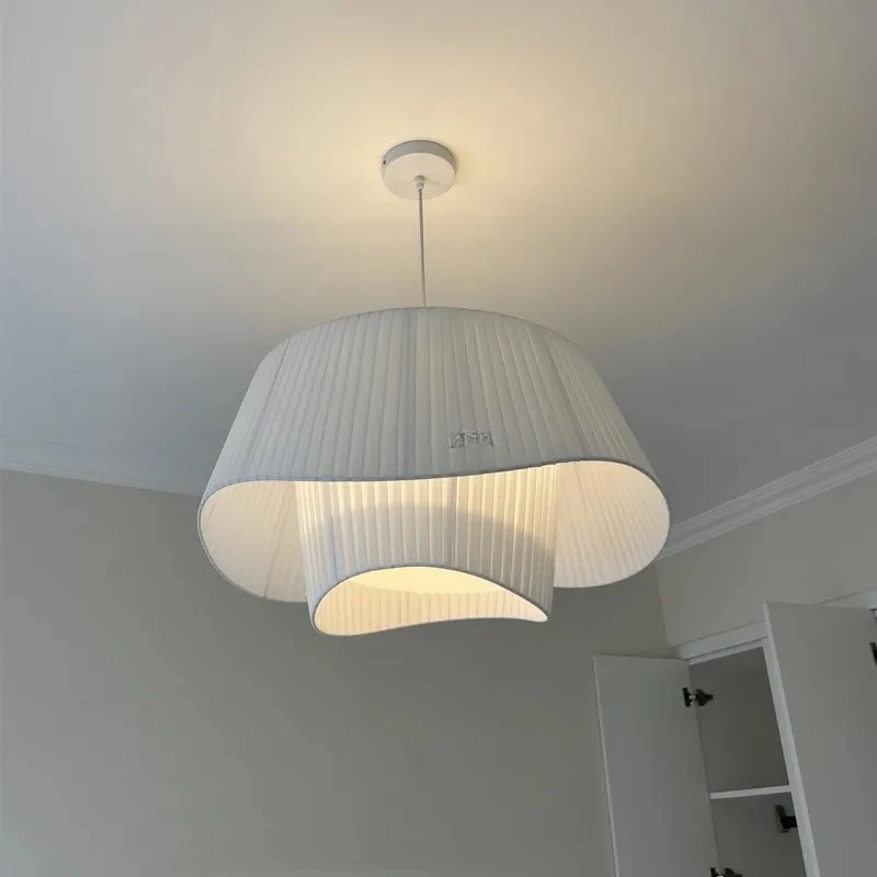 French Minimalist Fabric Art LED Chandelier Dining Bedroom Study Suspension Nordic Pendant Light Home Decor Hanging
French Minimalist Fabric Art LED Chandelier Dining Bedroom Study Suspension Nordic Pendant Light Home Decor Hanging