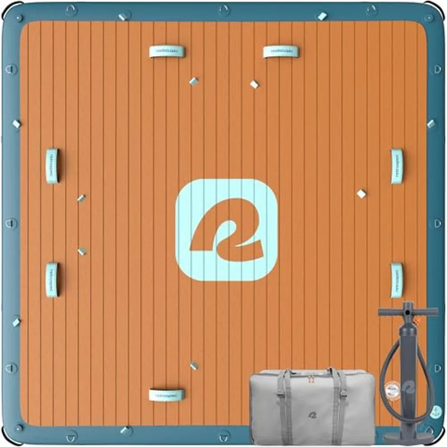 Lake pool floating platform PVC material gray color 1050lb/1500lb capacity multi-person use with D-rings and pump
Lake pool floating platform PVC material gray color 1050lb/1500lb capacity multi-person use with D-rings and pump