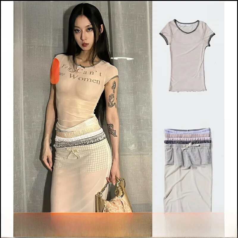 Slim Fit T-Shirt Top with Mesh Material Praying Series Casual Style round Neck Short Sleeve Regular Length for Ladies
Slim Fit T-Shirt Top with Mesh Material Praying Series Casual Style round Neck Short Sleeve Regular Length for Ladies