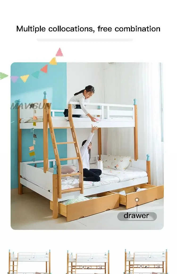 Nordic Simple Style Beech Solid Wood Two-Story Children's Bunk White Girl Child Liked Castle Child room Set
Nordic Simple Style Beech Solid Wood Two-Story Children's Bunk White Girl Child Liked Castle Child room Set