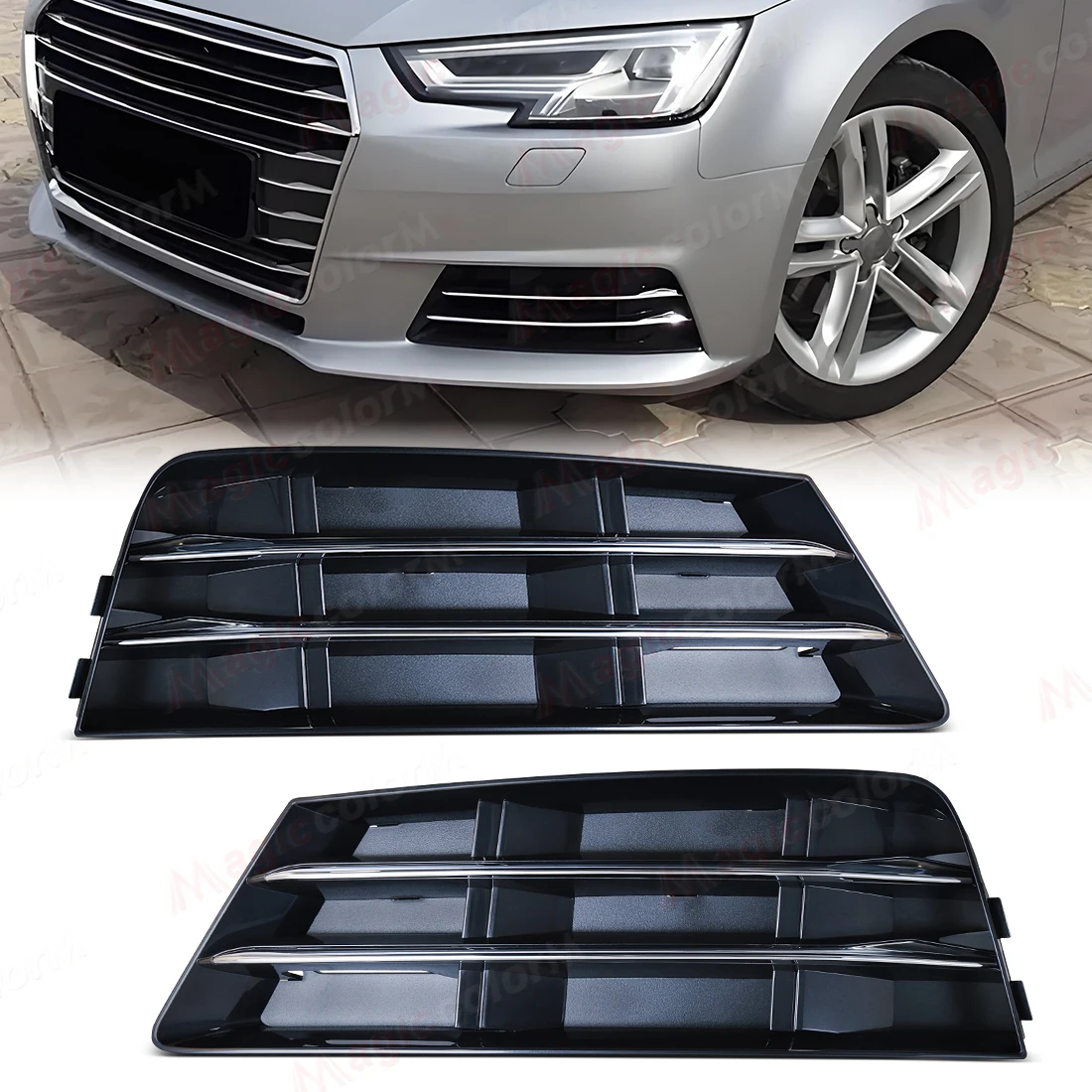 Решетка переднего бампера автомобиля для Audi A4 B9 2016 2017 2018, передний бампер, противотуманные фары, чехлы 8WD807681B 8WD807681RN4 8WD807682B
Решетка переднего бампера автомобиля для Audi A4 B9 2016 2017 2018, передний бампер, противотуманные фары, чехлы 8WD807681B 8WD807681RN4 8WD807682B