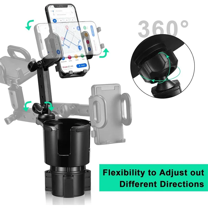 Adjustable Universal Car Cup Holders Drink Holder Expander Adapter With Phone Holder, Storage Box Tray, Car Accessories
Adjustable Universal Car Cup Holders Drink Holder Expander Adapter With Phone Holder, Storage Box Tray, Car Accessories