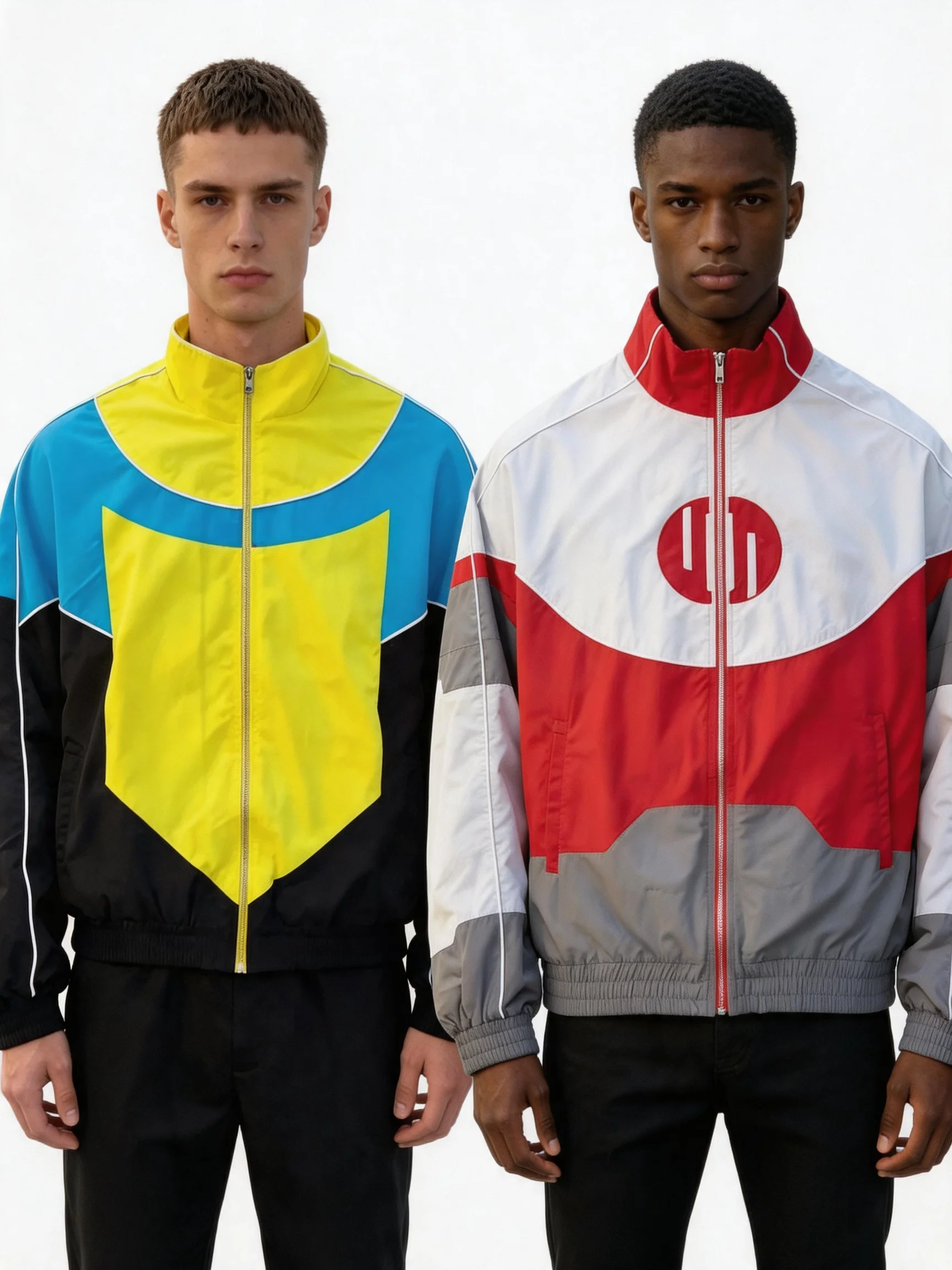 Y2k Red and White Stitching Bomber Jacket Oversized Zipper Racing Jacket Casual Sports Loose Lightweight Windproof Jacket
Y2k Red and White Stitching Bomber Jacket Oversized Zipper Racing Jacket Casual Sports Loose Lightweight Windproof Jacket