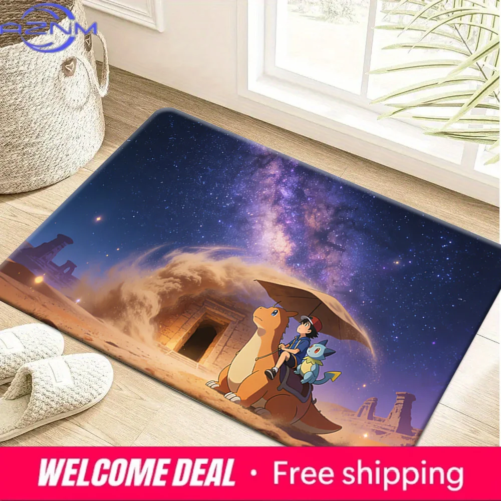 Pokemon Ash & Dragonite Desert Starry Sky Print Non-Slip Doormat Soft Floor Mat
Pokemon Ash & Dragonite Desert Starry Sky Print Non-Slip Doormat Soft Floor Mat