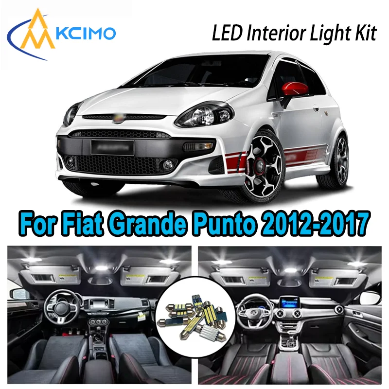 Premium Bright LED Interior Light Kit for Fiat Punto Grande Punto EVO 2012-2017 Dome Map Trunk Car Lamps with Canbus No Erro
Premium Bright LED Interior Light Kit for Fiat Punto Grande Punto EVO 2012-2017 Dome Map Trunk Car Lamps with Canbus No Erro