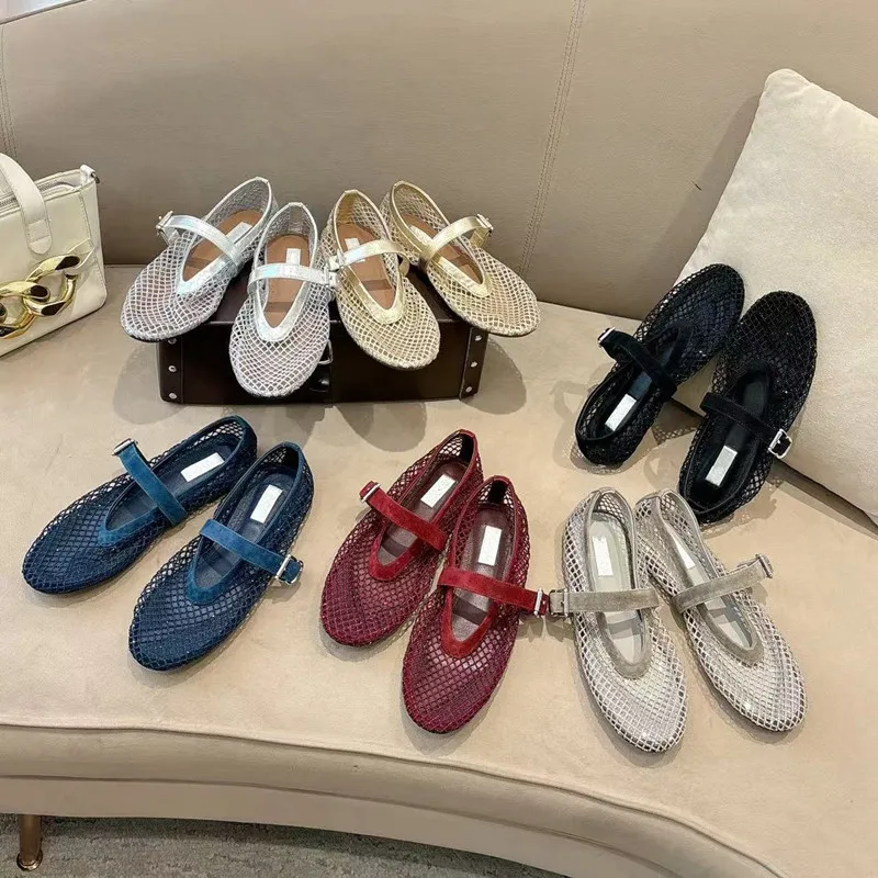 2026 Early Spring New Arrival Crystal Mesh Shoes Strappy Hollowed-Out Ballet Flats Mary Jane Flat Shoes
2026 Early Spring New Arrival Crystal Mesh Shoes Strappy Hollowed-Out Ballet Flats Mary Jane Flat Shoes