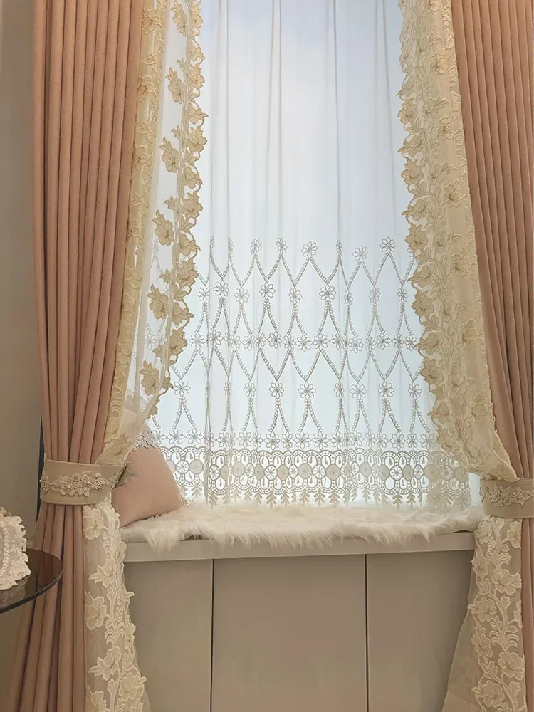Curtains Custom Size New Modern Light Luxury Pink French Curtains For Living Dining Room Bedroom Blackout Curtains Embroidery
Curtains Custom Size New Modern Light Luxury Pink French Curtains For Living Dining Room Bedroom Blackout Curtains Embroidery