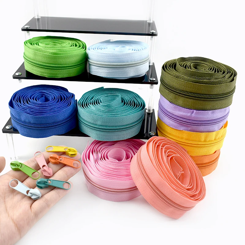 2/5/10M 3# 5# Nylon Zippers At The Meter with Slider Rainbow Sewing Zipper Tape Zips Cursor Garment Decorative Zip Repair Kits
2/5/10M 3# 5# Nylon Zippers At The Meter with Slider Rainbow Sewing Zipper Tape Zips Cursor Garment Decorative Zip Repair Kits