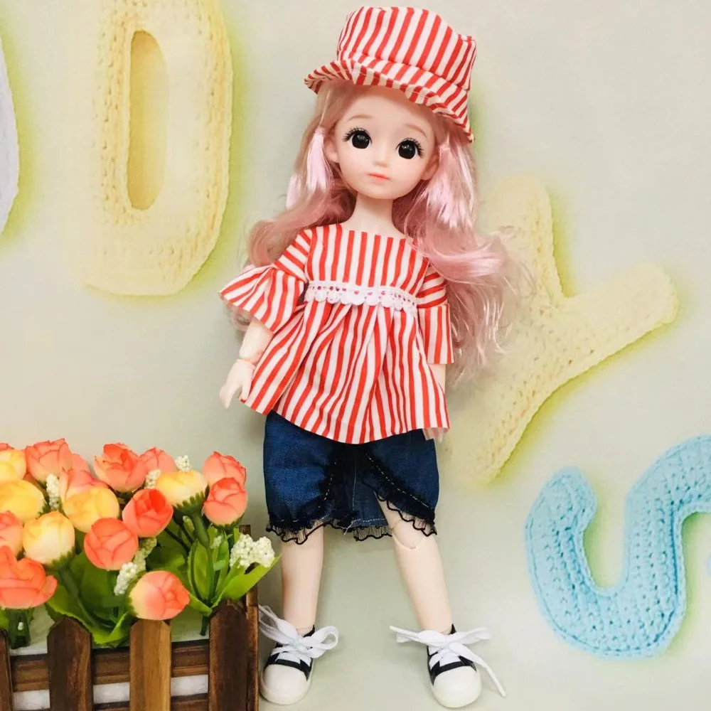 1/6 SD 30cm Bjd Doll with Clothes Attractive Eyes Long Hair Princess Dress Up BJD Dolls Elegant with Wig Make Up
1/6 SD 30cm Bjd Doll with Clothes Attractive Eyes Long Hair Princess Dress Up BJD Dolls Elegant with Wig Make Up