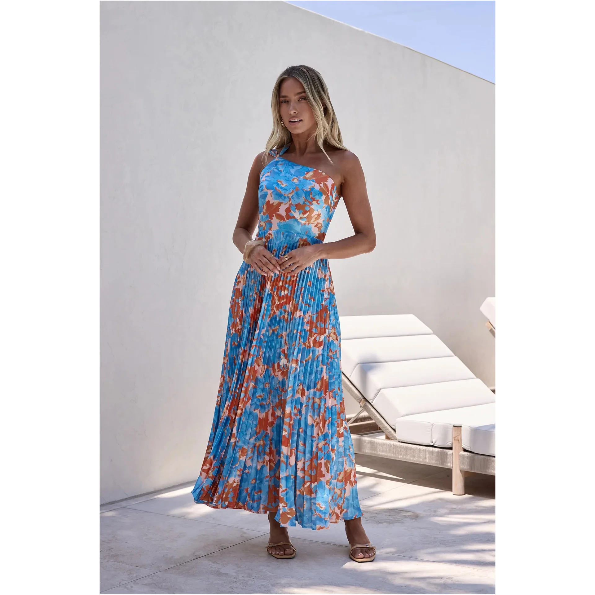 2026 Printed Halter Neck Long Dress With Pleated Hem And Single Shoulder Strap, Fashionable Dress 2646 Dress Elegant Robe Boho
2026 Printed Halter Neck Long Dress With Pleated Hem And Single Shoulder Strap, Fashionable Dress 2646 Dress Elegant Robe Boho