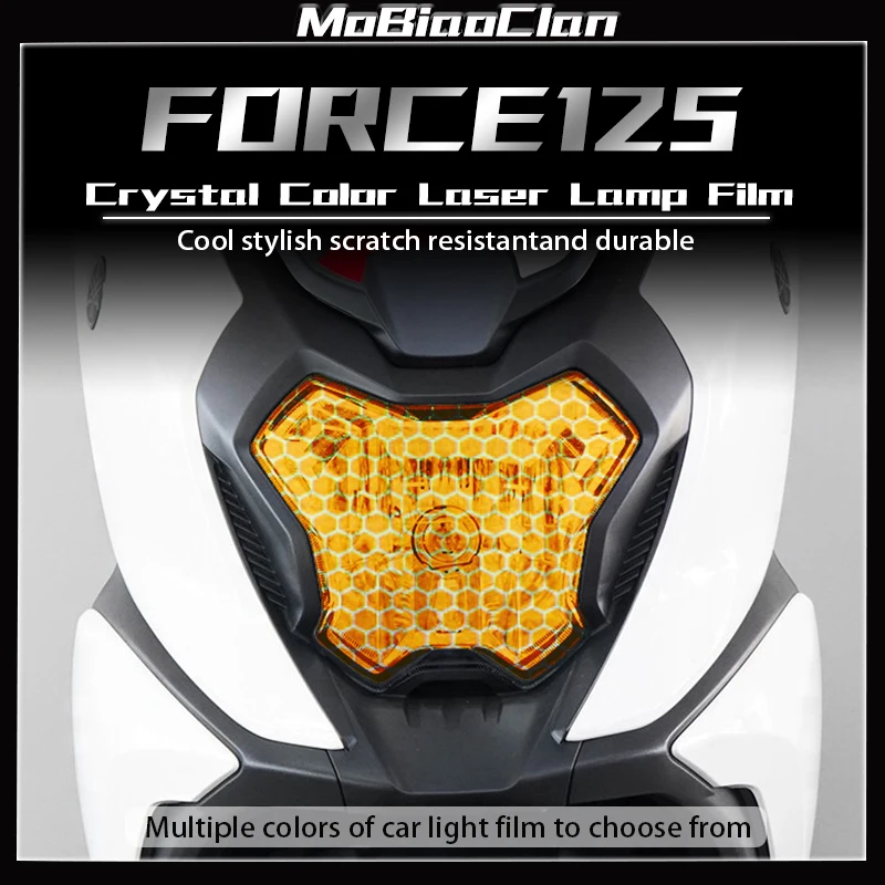 For Yamaha FORCE X125 Motorcycle Headlights and taillights honeycomb laser film scratch resistant protective film accessories
For Yamaha FORCE X125 Motorcycle Headlights and taillights honeycomb laser film scratch resistant protective film accessories