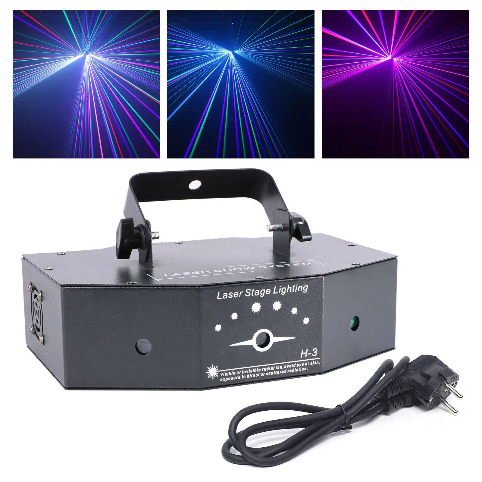 500mW RGB Stage Lighting Laser Projector Beam Line DMX DJ Club Disco Stage Lighting 3 Len
500mW RGB Stage Lighting Laser Projector Beam Line DMX DJ Club Disco Stage Lighting 3 Len