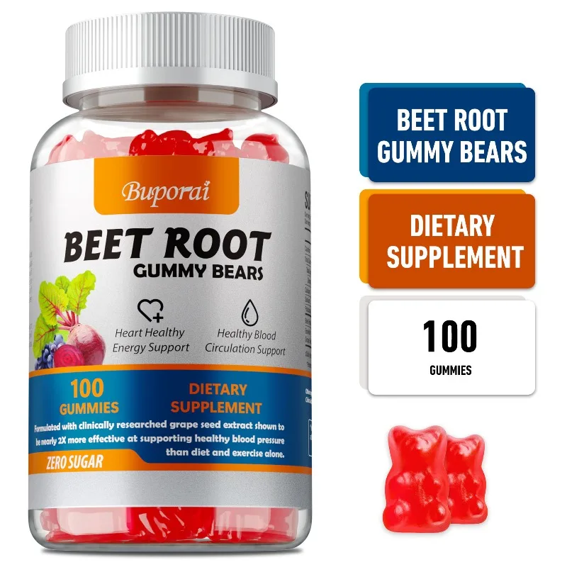 Beet Root Gummies - Antioxidant, Support Blood Circulation and Heart Health, and Helps Maintain Normal Blood Pressure
Beet Root Gummies - Antioxidant, Support Blood Circulation and Heart Health, and Helps Maintain Normal Blood Pressure