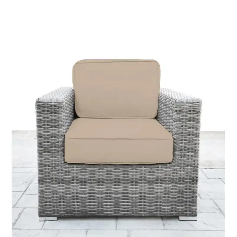 Grey Wicker Club Chair - #5476 Beige - Comfortable Outdoor Seating Solution
Grey Wicker Club Chair - #5476 Beige - Comfortable Outdoor Seating Solution