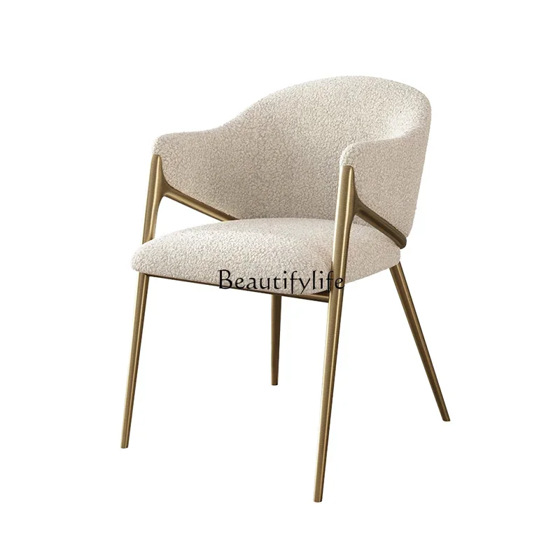 Italian light luxury dining chair home modern simple lamb restaurant high-end casual chair
Italian light luxury dining chair home modern simple lamb restaurant high-end casual chair